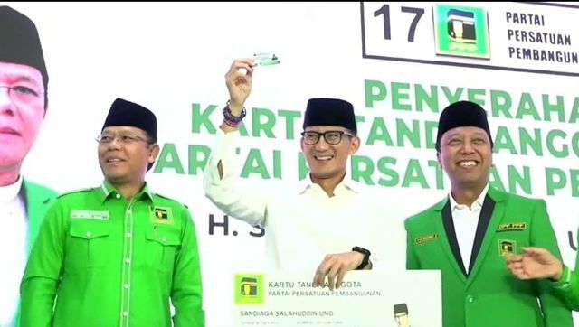 PPP yakin Sandiaga Uno jadi calon Wapres Ganjar Pranowo (foto/int)